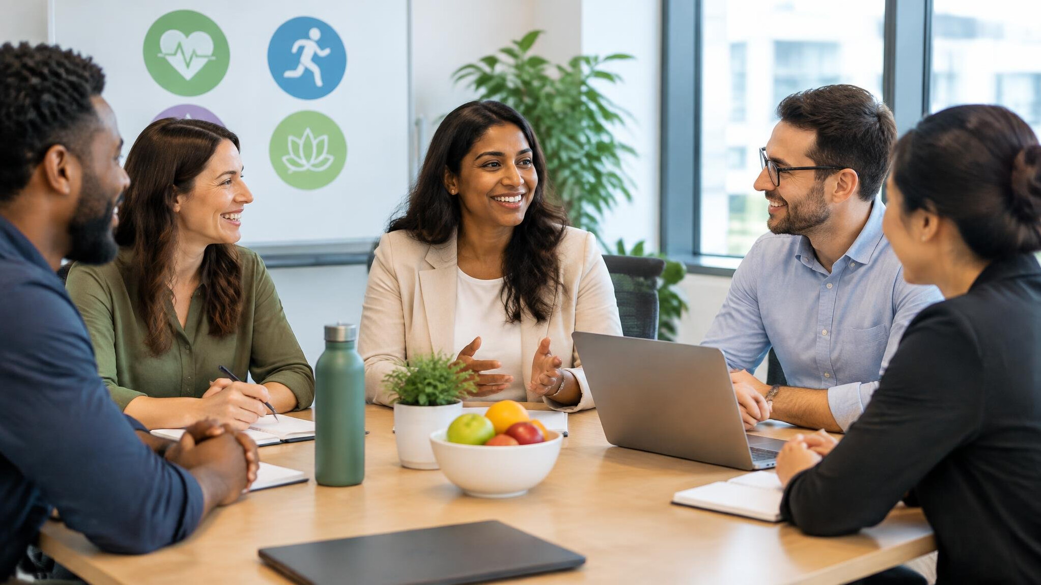 corporate team health meeting